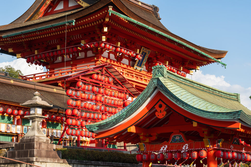 Kyoto, Japan Tower Gate of Fushimi Inari Shrine