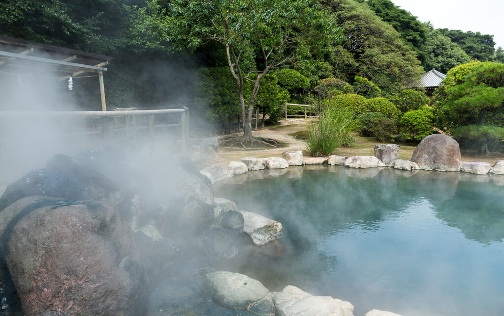 Hot Springs in Beppu City Onsen
